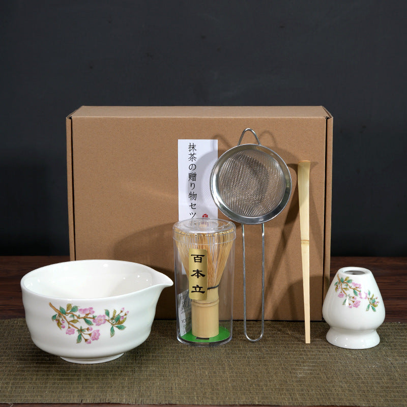 Bol à matcha, outil pour préparer le matcha et commander du thé, bol à thé en céramique, tasse à thé, mélangeur, brosse à matcha, ensemble fouet à thé
