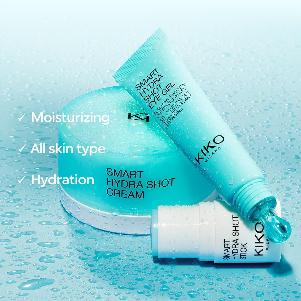 KIKO Milano Smart Hydrashot Cream | Crème Visage Fluide Hydratation Rapide
