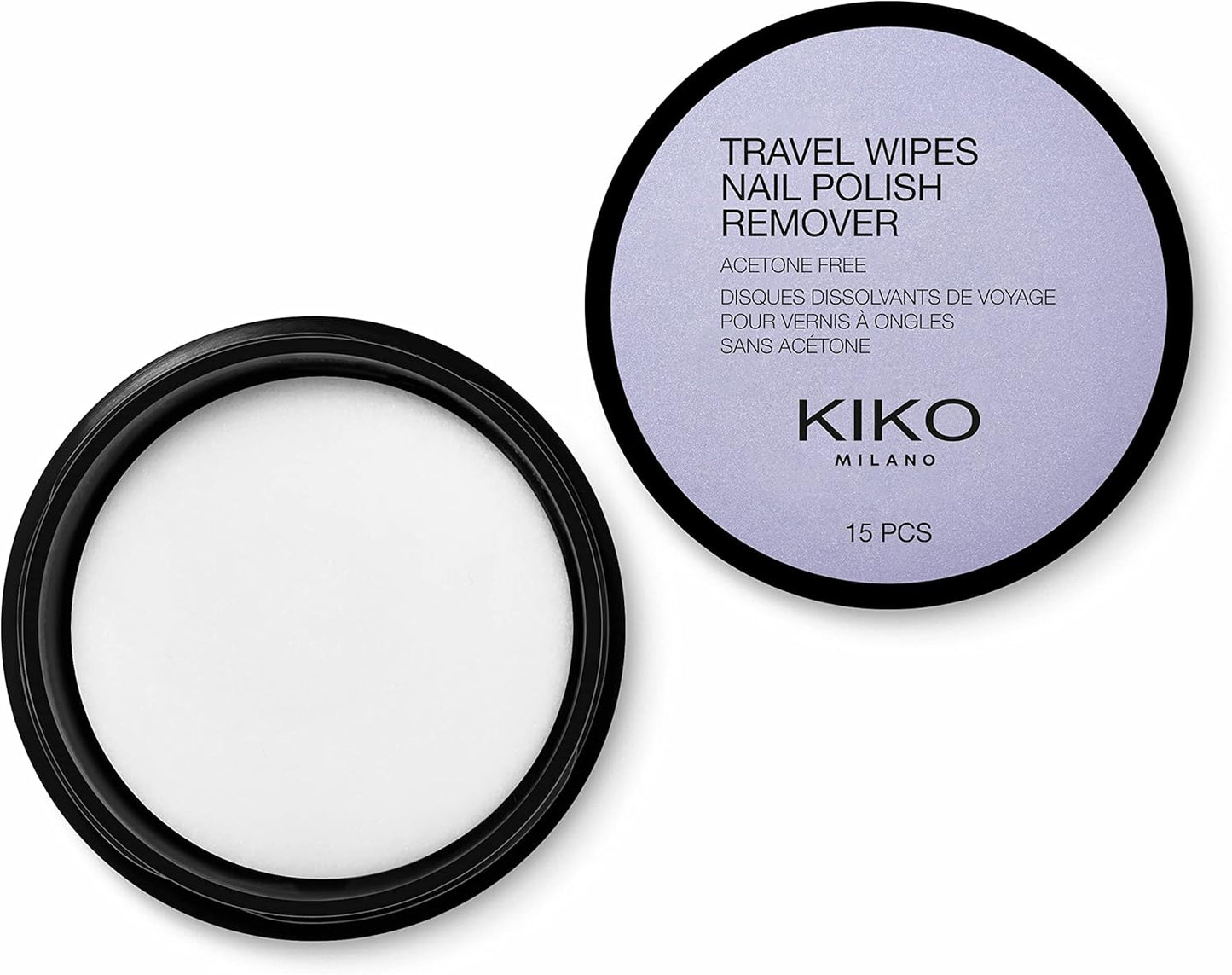 KIKO Milano Nail Polish Remover Wipes | Lingettes Dissolvantes Sans Acétone