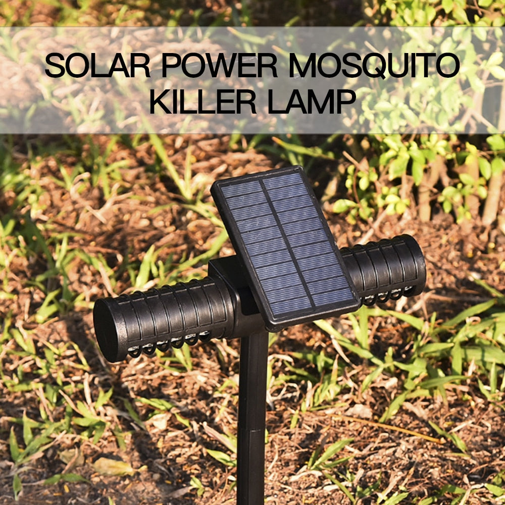 Lampe solaire anti-moustiques étanche pour extérieur, villa, jardin, pelouse, camping, grande lampe anti-insectes, éclaire toute la nuit