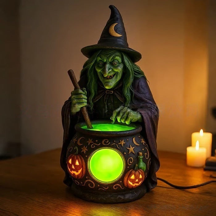 THEMEASHOP™- Halloween Witch Lamp Decorative Table Light for Halloween Decoration