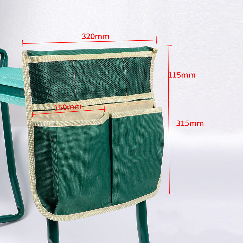 THEMEASHOP™ EXTÉRIEUR-  Tabouret de jardin à genoux avec grand ensemble d'outils, tabouret pliant de jardin, coussin de jardin en EVA
