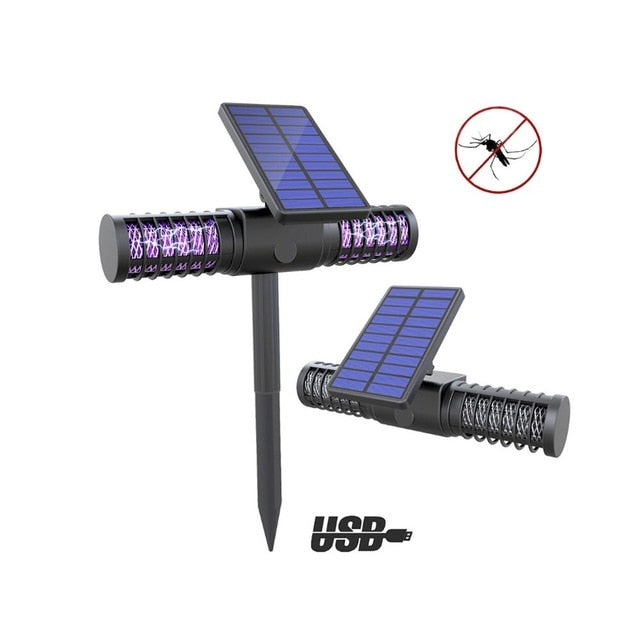 Lampe solaire anti-moustiques étanche pour extérieur, villa, jardin, pelouse, camping, grande lampe anti-insectes, éclaire toute la nuit