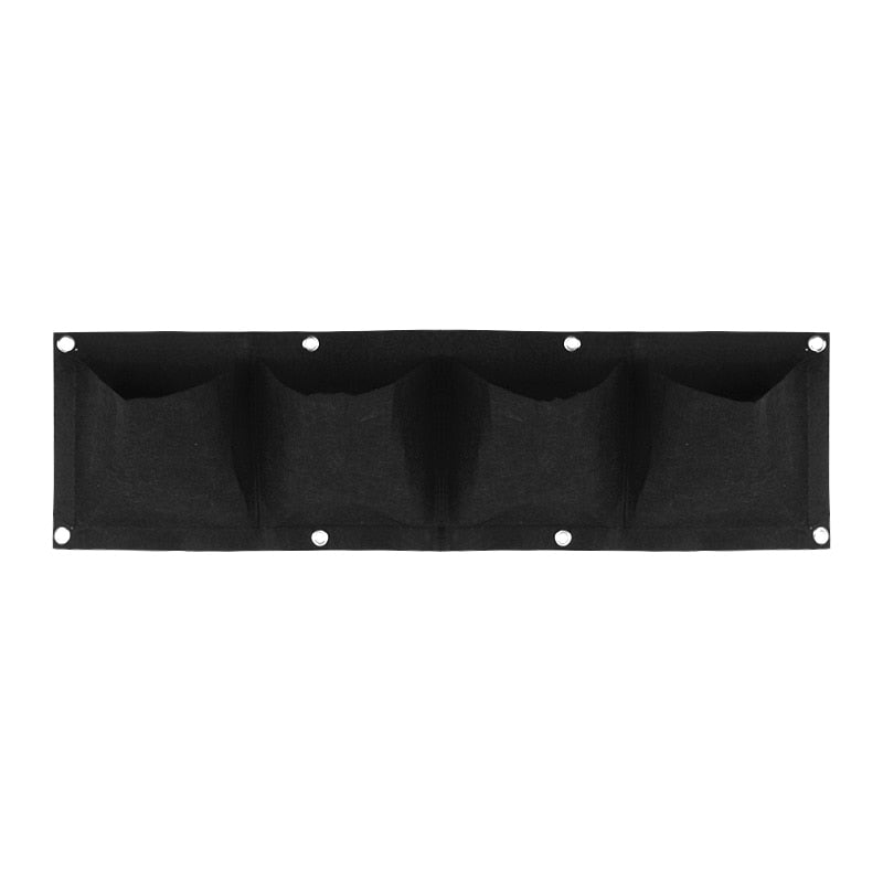 THEMEASHOP™ EXTÉRIEUR- Sacs de plantation muraux 4/9/18/49/72 poches, jardinière verte pour potager vertical, sac de culture pour légumes, fournitures pour la maison