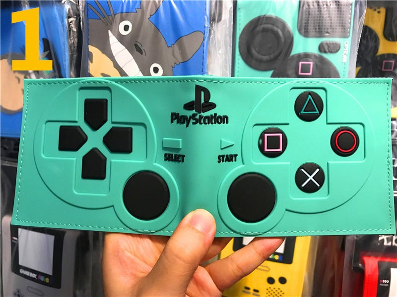 Portefeuille PS4, portefeuille manette de jeu PlayStation, modèle court
