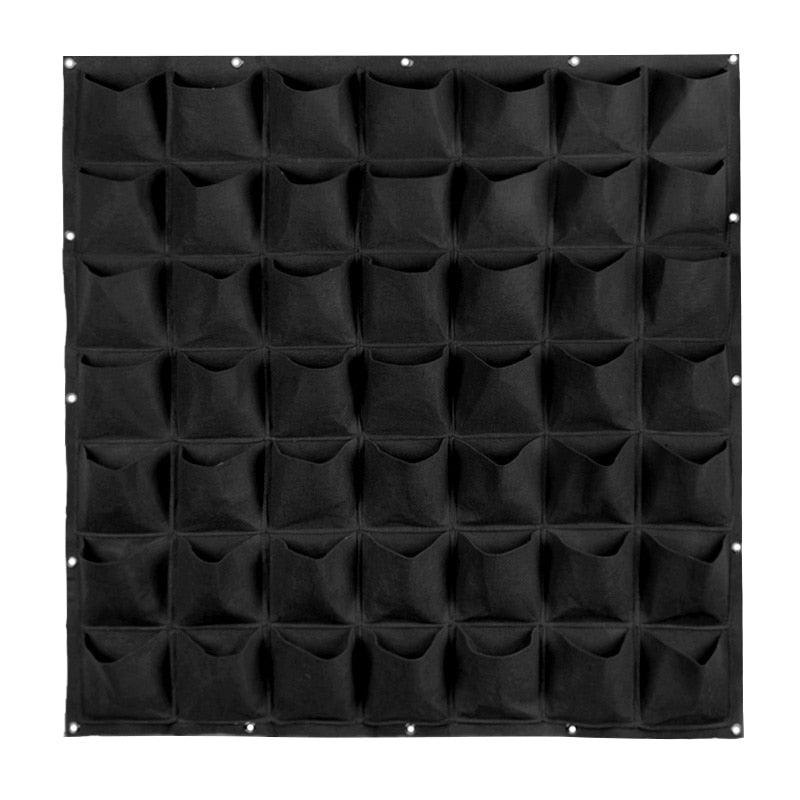 THEMEASHOP™ EXTÉRIEUR- Sacs de plantation muraux 4/9/18/49/72 poches, jardinière verte pour potager vertical, sac de culture pour légumes, fournitures pour la maison
