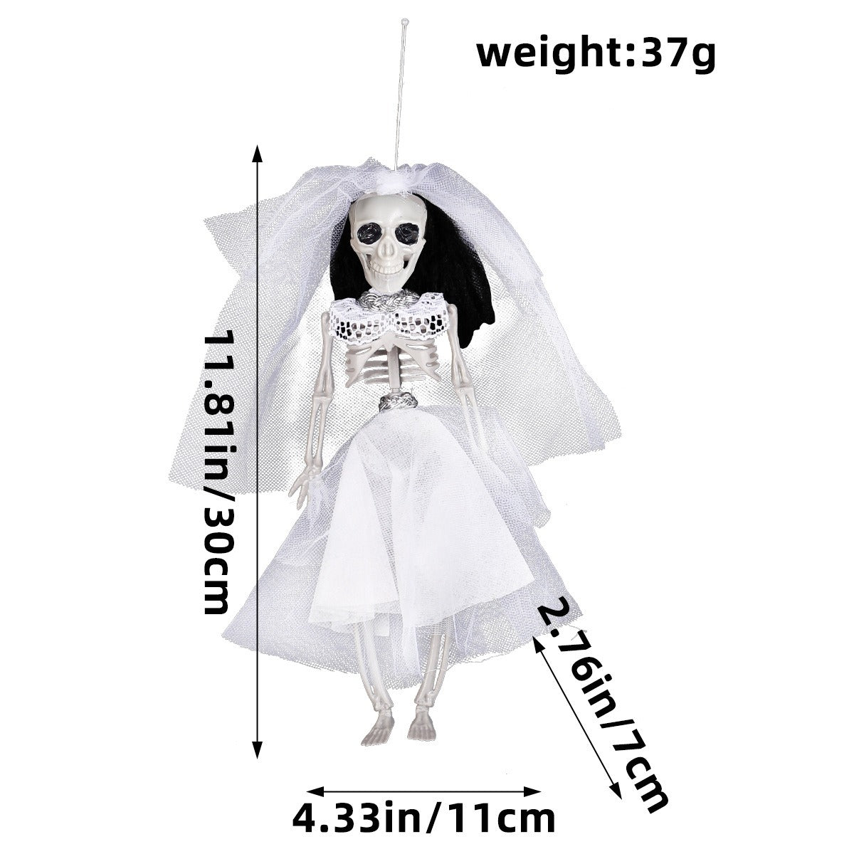 THEMEASHOP™ - Couple poupée squelette Halloween