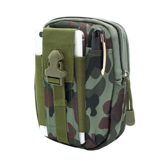 Sac banane homme, pochette étanche, ceinture militaire, système Molle, nylon, portefeuille pour téléphone portable, sac de voyage