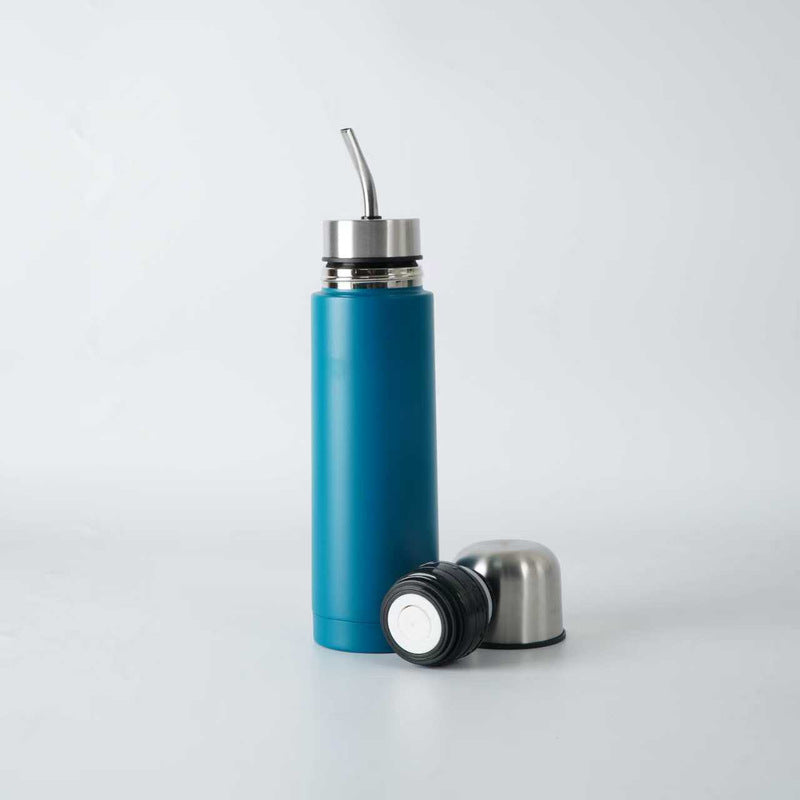 Mug de voyage pour maté d'Amérique du Sud - Paille filtrante brésilienne, bouteille isotherme type « bullet », kit de voyage 3 en 1 pour maté
