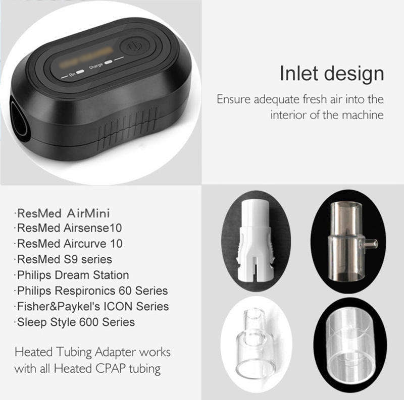 VIRTUAL INSTITUT™ - Stérilisateur à usage domestique, stérilisateur de voyage pour appareil CPAP, désinfecteur de ventilation à l'ozone, nettoyant pour tube CPAP
