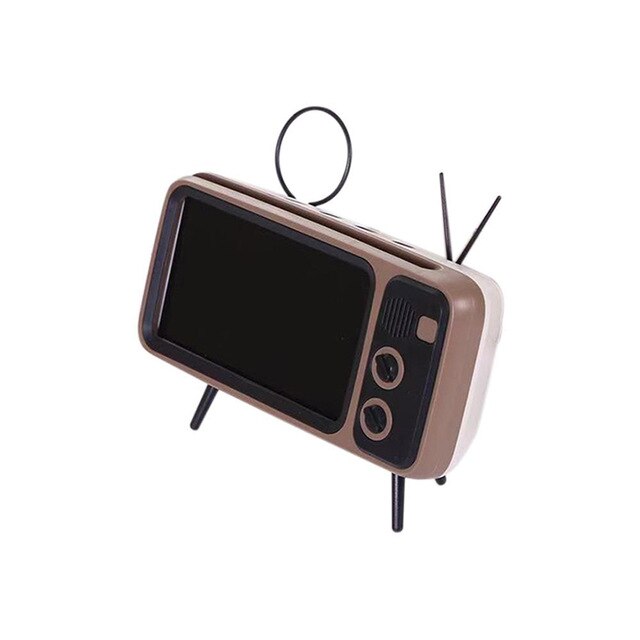THEMEASHOP™ MAISON - Support de téléphone portable rétro style TV, compatible avec les écrans de mini-téléphones portables étanches de 4,7 à 5,5 pouces et les smartphones.