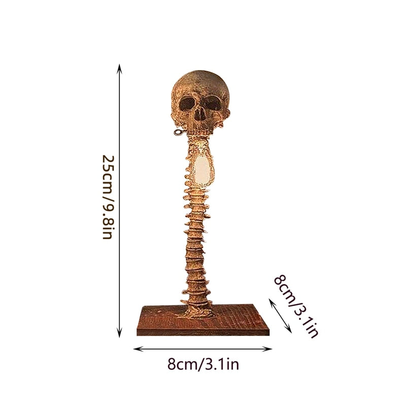 THEMEASHOP™-  Halloween Skull Skeleton Lamp Horror 3D Statue New Table Light Creative Party Ornament Prop Home Bedroom Decoration Scary Prop