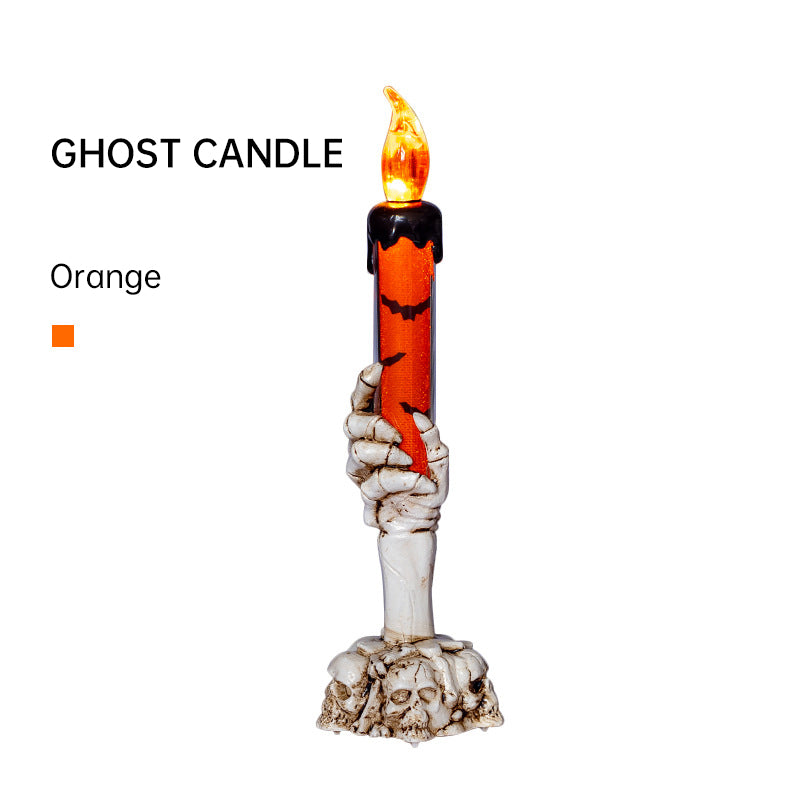 THEMEASHOP™- Halloween Prop Tears, Smokeless Electronic Skull, Candle Lamp, Ghost House, Secret Room Theme Party Scene Decoration