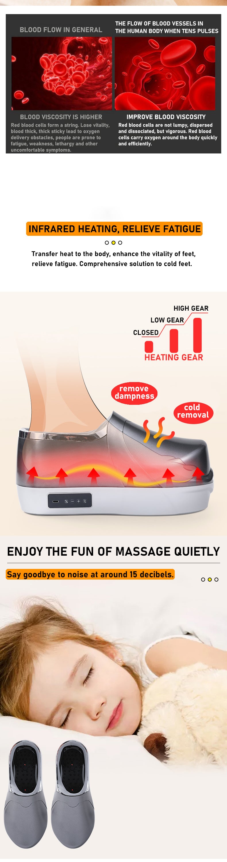 THEMEASHOP™ ÉPICERIE- Chaussures de massage multifonctionnelles, semelles de massage par acupression