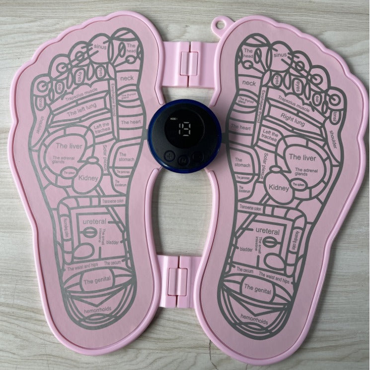 THEMEASHOP™ ÉPICERIE- Tapis de massage des pieds EMS en promotion, appareil de stimulation des points plantaires par impulsions.