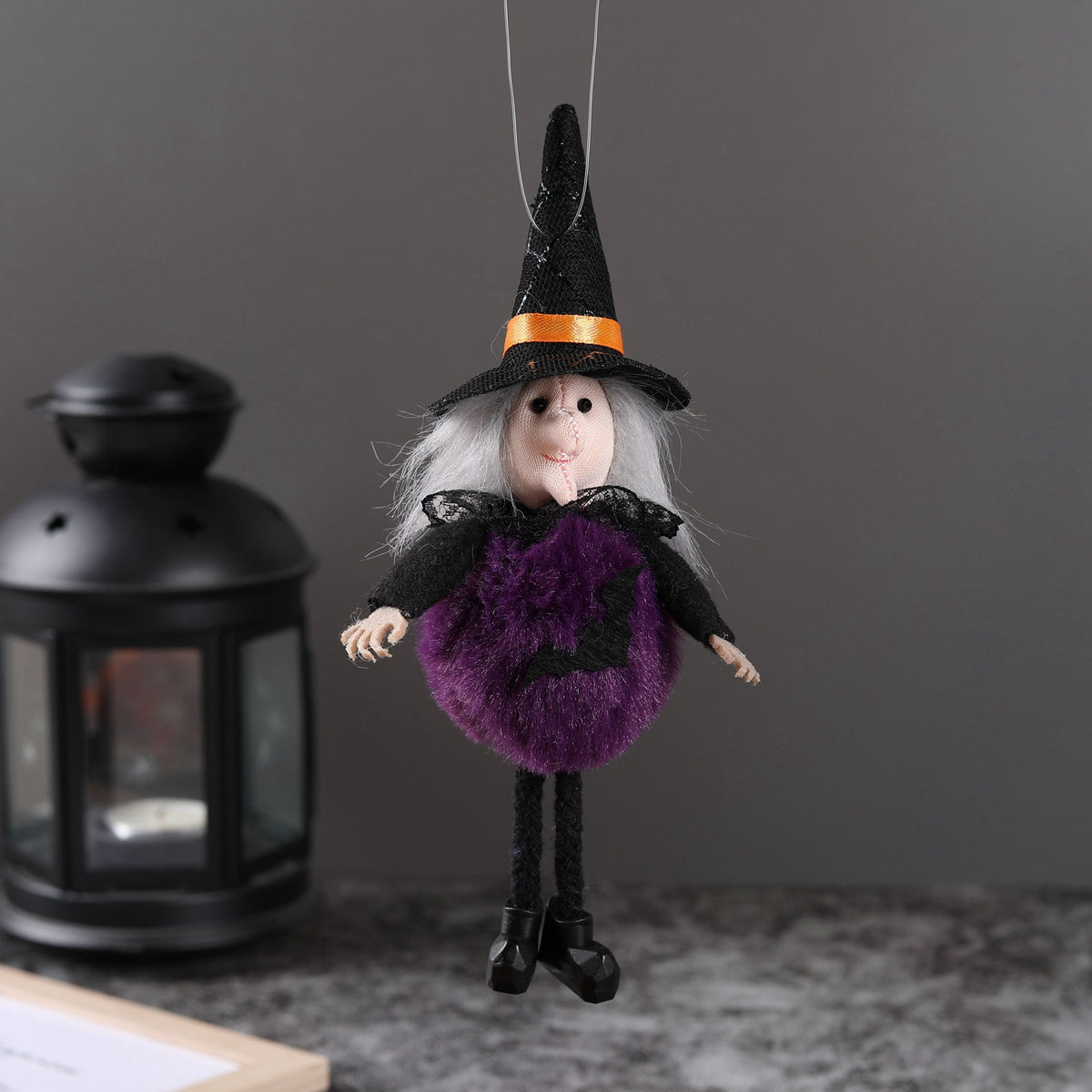 THEMEASHOP™- Halloween Pendant Ghost Festival Bar Pumpkin Witch Pendant Broom Ghost House Decoration Props