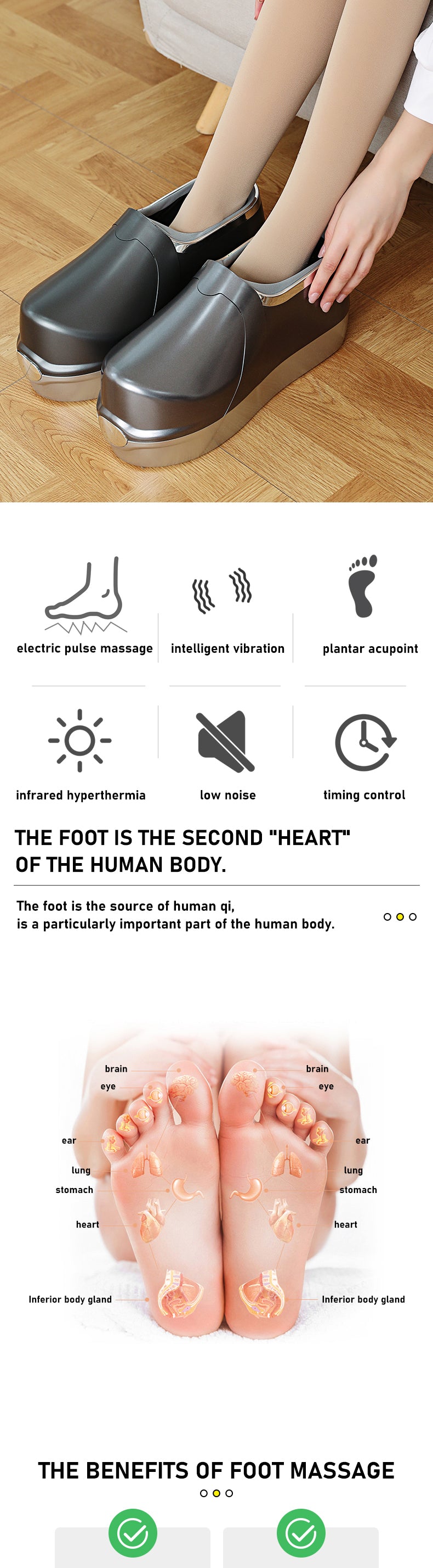 THEMEASHOP™ ÉPICERIE- Chaussures de massage multifonctionnelles, semelles de massage par acupression