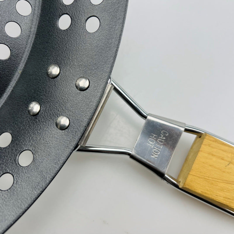 ESTHEMEA HOME- Plaque de cuisson pliable pour légumes de camping, barbecue, panier à barbecue antiadhésif circulaire