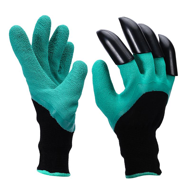 Gants de jardin avec griffes au bout des doigts, rapides et faciles à utiliser pour creuser et planter, adaptés à la taille des rosiers. Gants de jardinage, moufles et gants de bêchage.