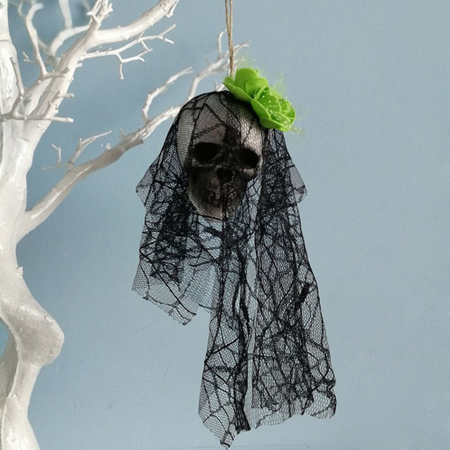THEMEASHOP™- Halloween Scary Hanging Decor Pirates Corpse Skull Haunted House Bar Home Garden Decor Halloween Props Party Supplies Horror
