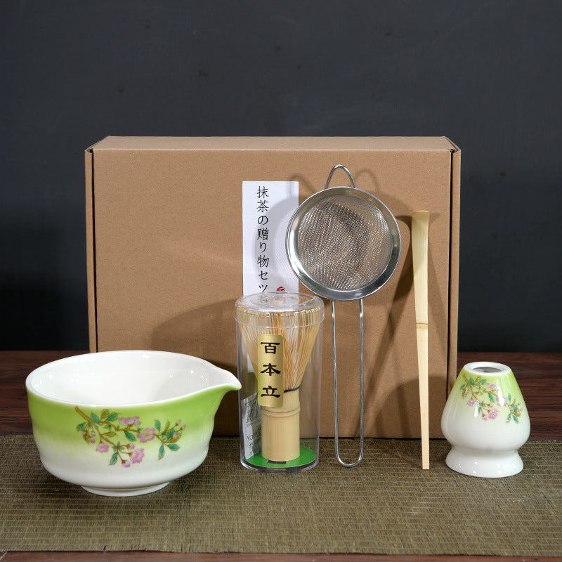 Bol à matcha, outil pour préparer le matcha et commander du thé, bol à thé en céramique, tasse à thé, mélangeur, brosse à matcha, ensemble fouet à thé