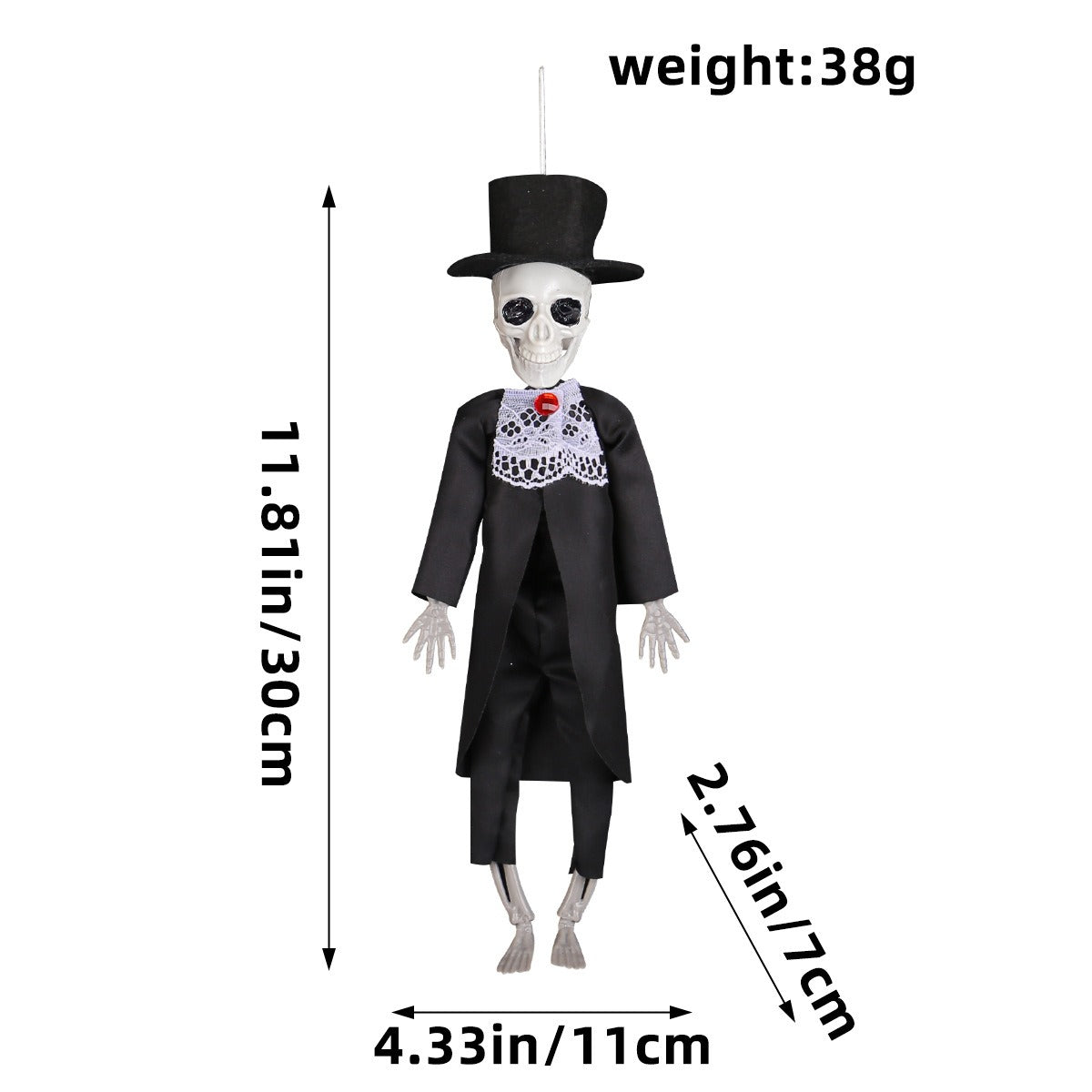 THEMEASHOP™ - Couple poupée squelette Halloween