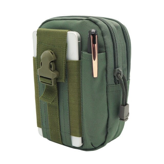 Sac banane homme, pochette étanche, ceinture militaire, système Molle, nylon, portefeuille pour téléphone portable, sac de voyage