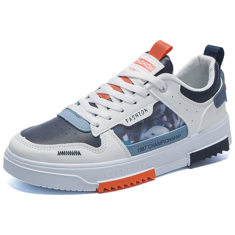 THEMEASHOP™ HOMME- Chaussures blanches respirantes pour hommes et étudiants, chaussures de sport et de loisirs
