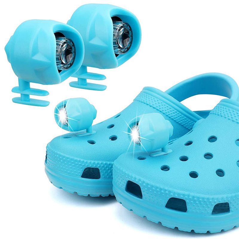 Lampe frontale rechargeable en plastique pour chaussures à trous de crocodile, lampe de camping pour chaussures de marche