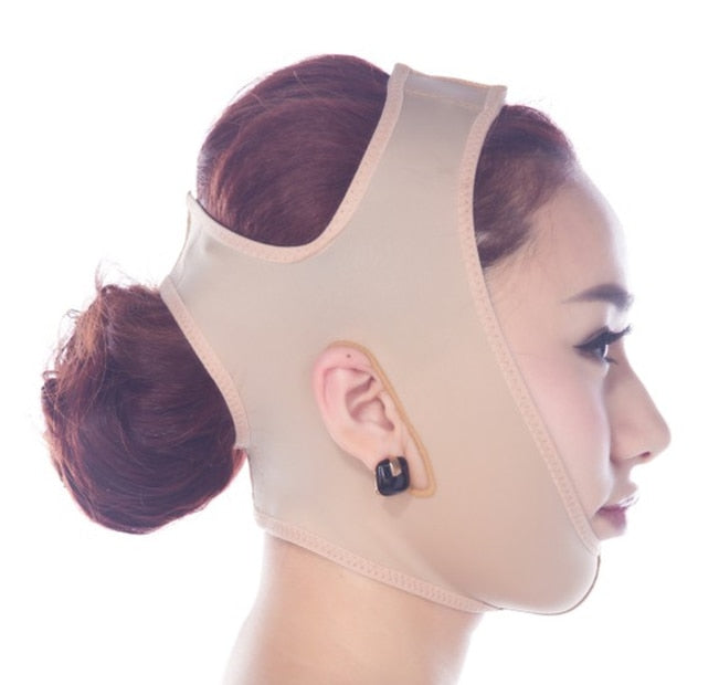 THEMEASHOP™ FEMME- Masque visage fin et délicat, bandage amincissant, ceinture de soin du visage, redessine et lifte, réduit le double menton, bande amincissante pour le visage