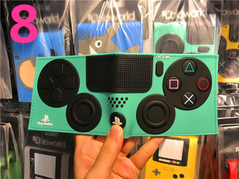 Portefeuille PS4, portefeuille manette de jeu PlayStation, modèle court