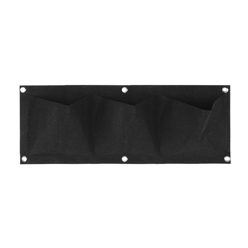 THEMEASHOP™ EXTÉRIEUR- Sacs de plantation muraux 4/9/18/49/72 poches, jardinière verte pour potager vertical, sac de culture pour légumes, fournitures pour la maison