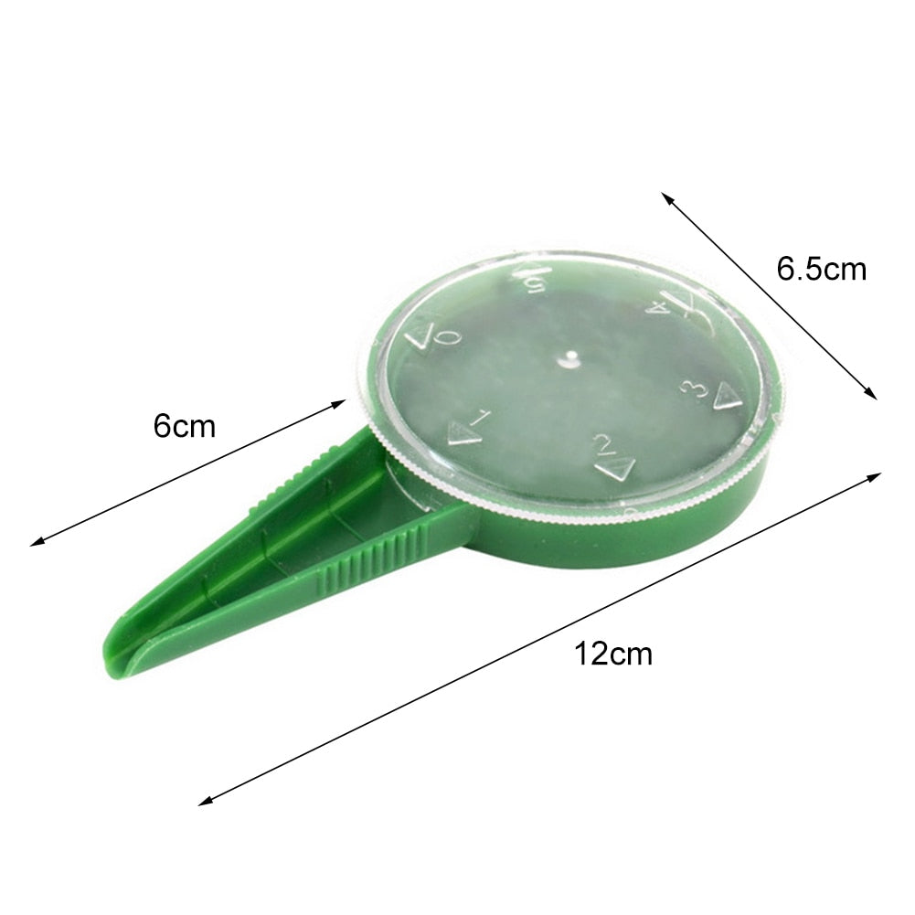 THEMEASHOP™ EXTÉRIEUR - Semoir à graines 5 niveaux réglable, semoir manuel pour fleurs et gazon, outil de jardinage multifonction