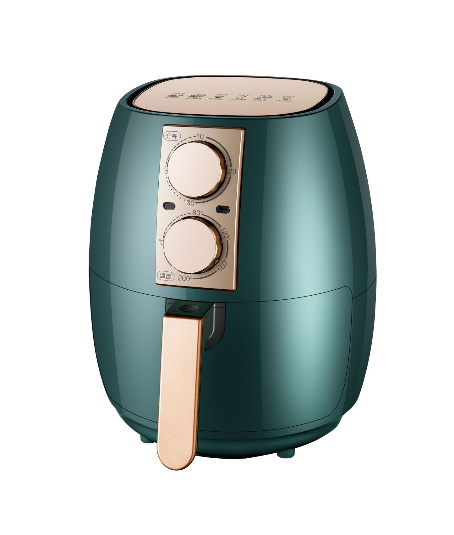 ESTHEMEA HOME- Friteuse intelligente domestique, friteuse à air visuel, friteuse électromécanique, four électrique, friteuse à air intelligent 5 L