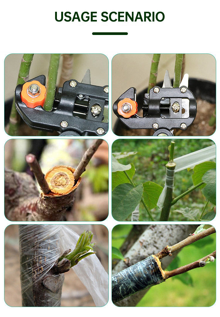 ESTHEMEA HOME - Sécateur, ciseaux, outil de vaccination pour arbres fruitiers, coupe-greffes multifonction, outils de jardinage