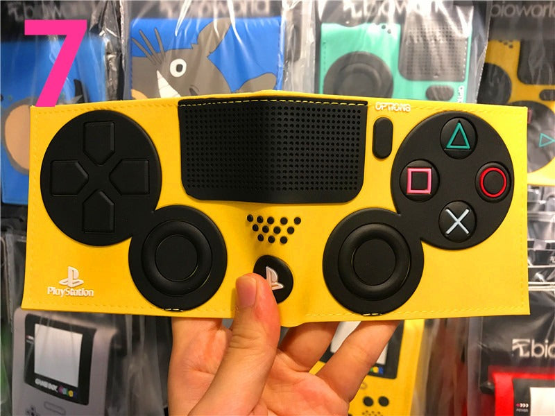Portefeuille PS4, portefeuille manette de jeu PlayStation, modèle court
