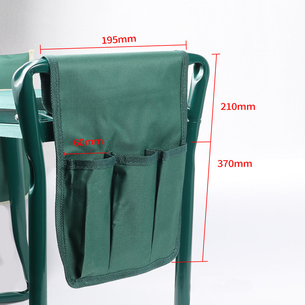 THEMEASHOP™ EXTÉRIEUR-  Tabouret de jardin à genoux avec grand ensemble d'outils, tabouret pliant de jardin, coussin de jardin en EVA
