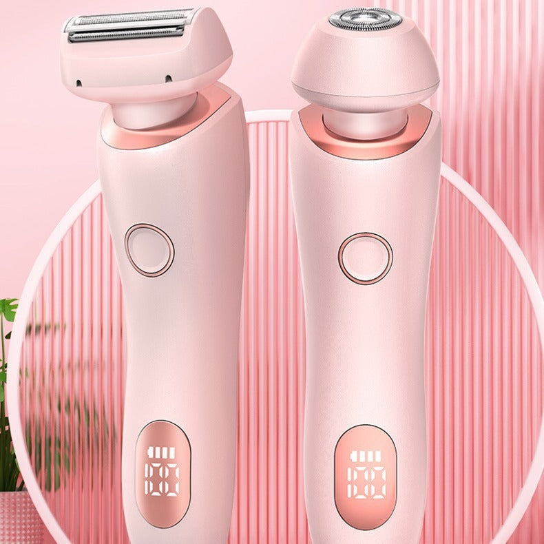 VIRTUAL INSTITUT™ - Appareil d'épilation pour femmes, rasoir double tête, tondeuse intime, épilateur électrique, appareil d'épilation pour femmes