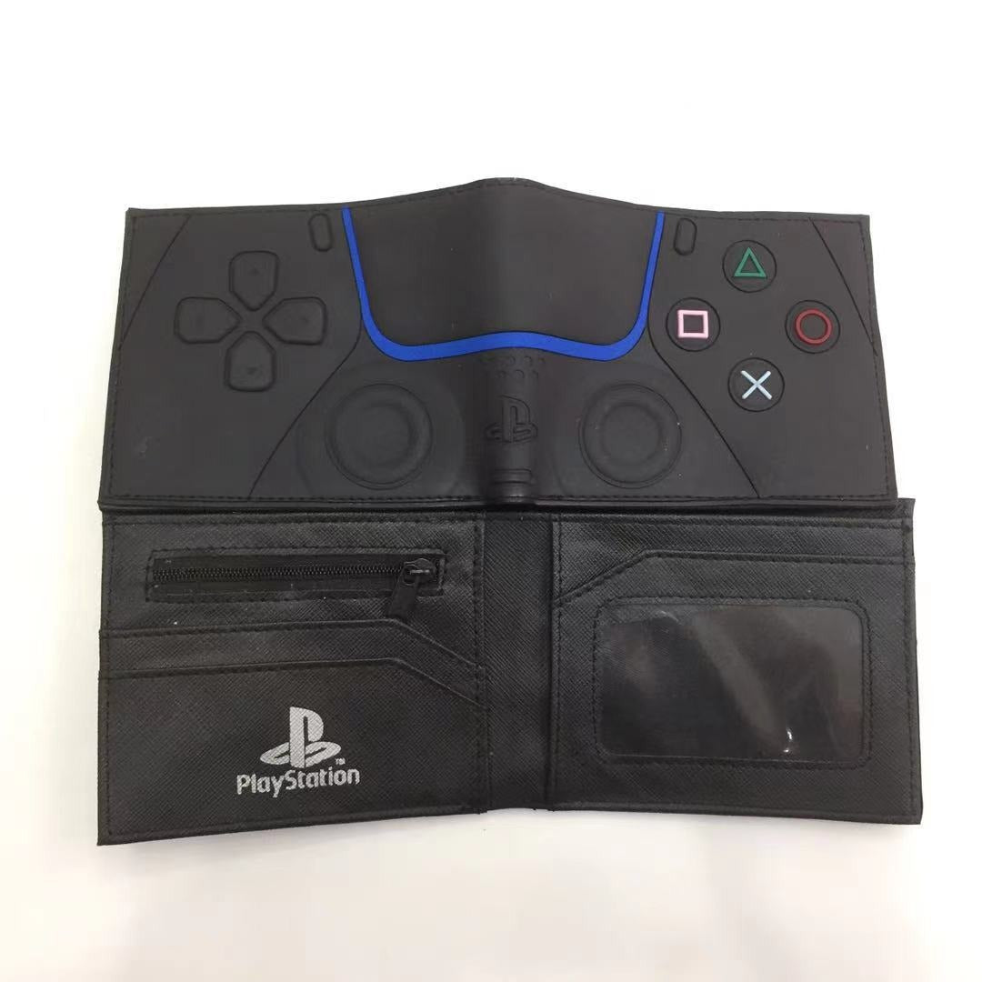 Portefeuille PS4, portefeuille manette de jeu PlayStation, modèle court