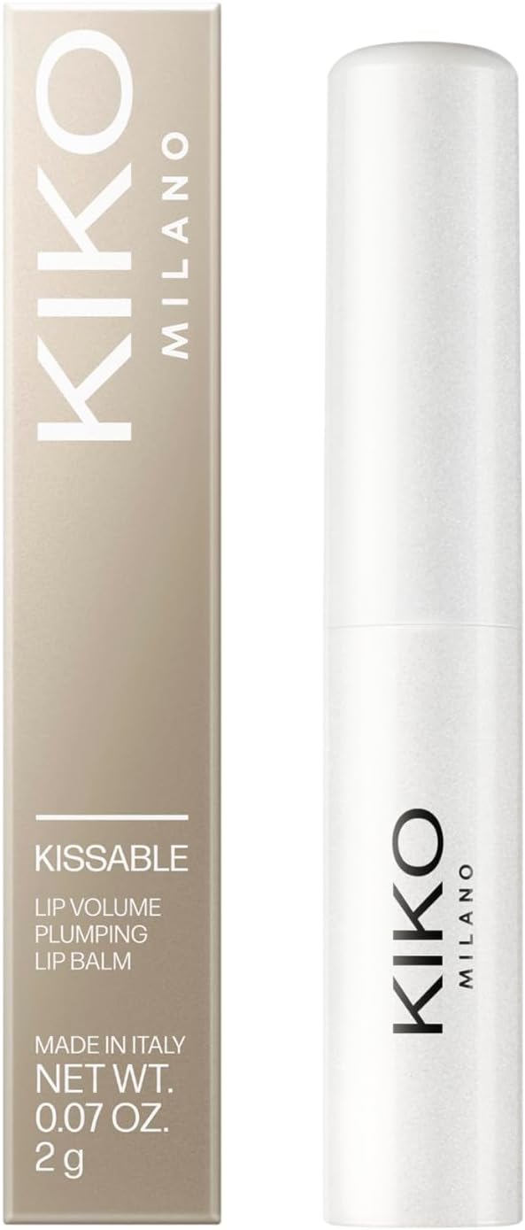 KIKO Milano Kissable Lip Volume Plumping Lip Balm 02, Baume À Lèvres Hydratant Volumateur