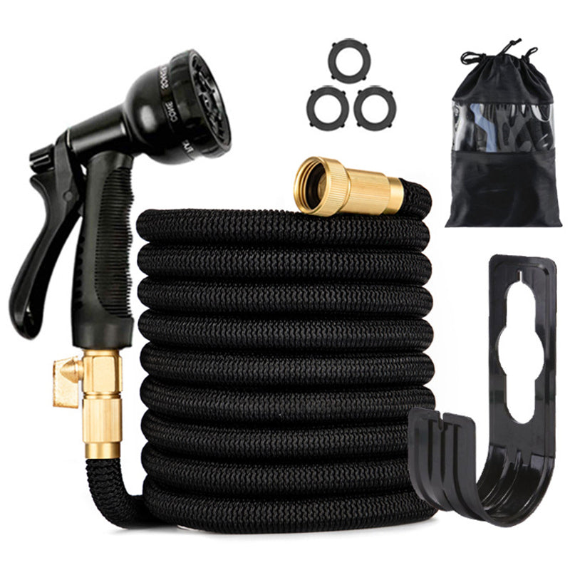 ESTHEMEA HOME- Tuyau d'arrosage extensible de 30 m avec buse. Léger, durable et anti-torsion – idéal pour laver la voiture et arroser l'extérieur.