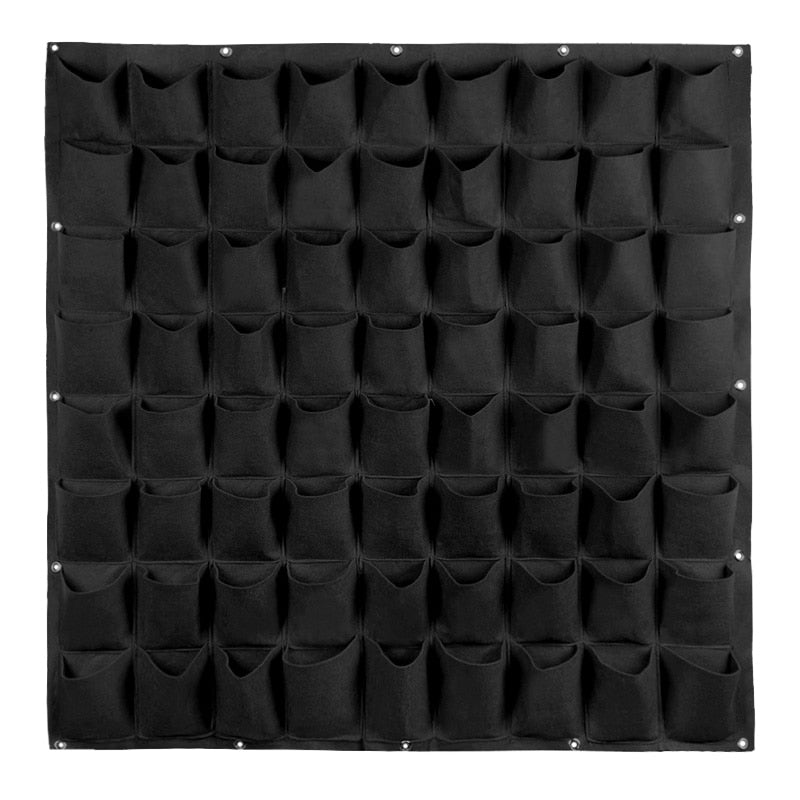 THEMEASHOP™ EXTÉRIEUR- Sacs de plantation muraux 4/9/18/49/72 poches, jardinière verte pour potager vertical, sac de culture pour légumes, fournitures pour la maison