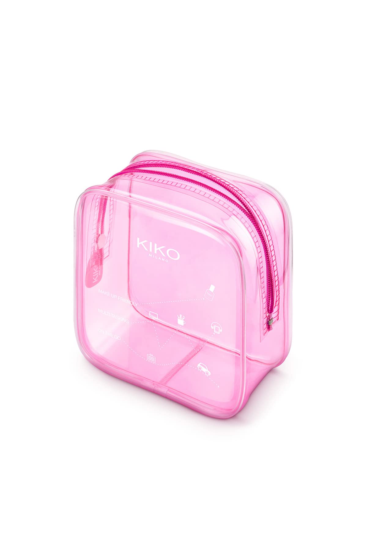 KIKO Milano Transparent Beauty Case 003 | Trousse À Maquillage Transparente Avec Pochette Intérieure
