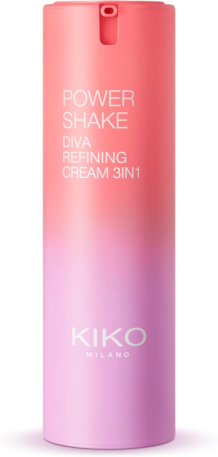 KIKO Milano Power Shake Diva Refining Cream 3In1, Crème Visage 3-En-1 : Hydratante, Base De Teint, Illuminatrice