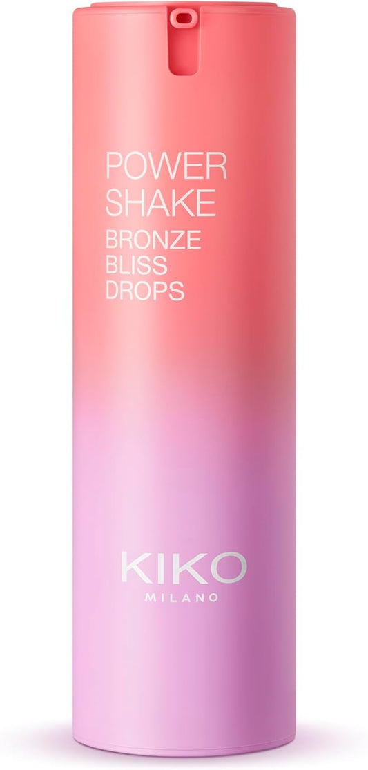 KIKO Milano Power Shake Bronze Bliss Drops, Gouttes Hydratantes Pour Le Visage Effet Bronzage Doré