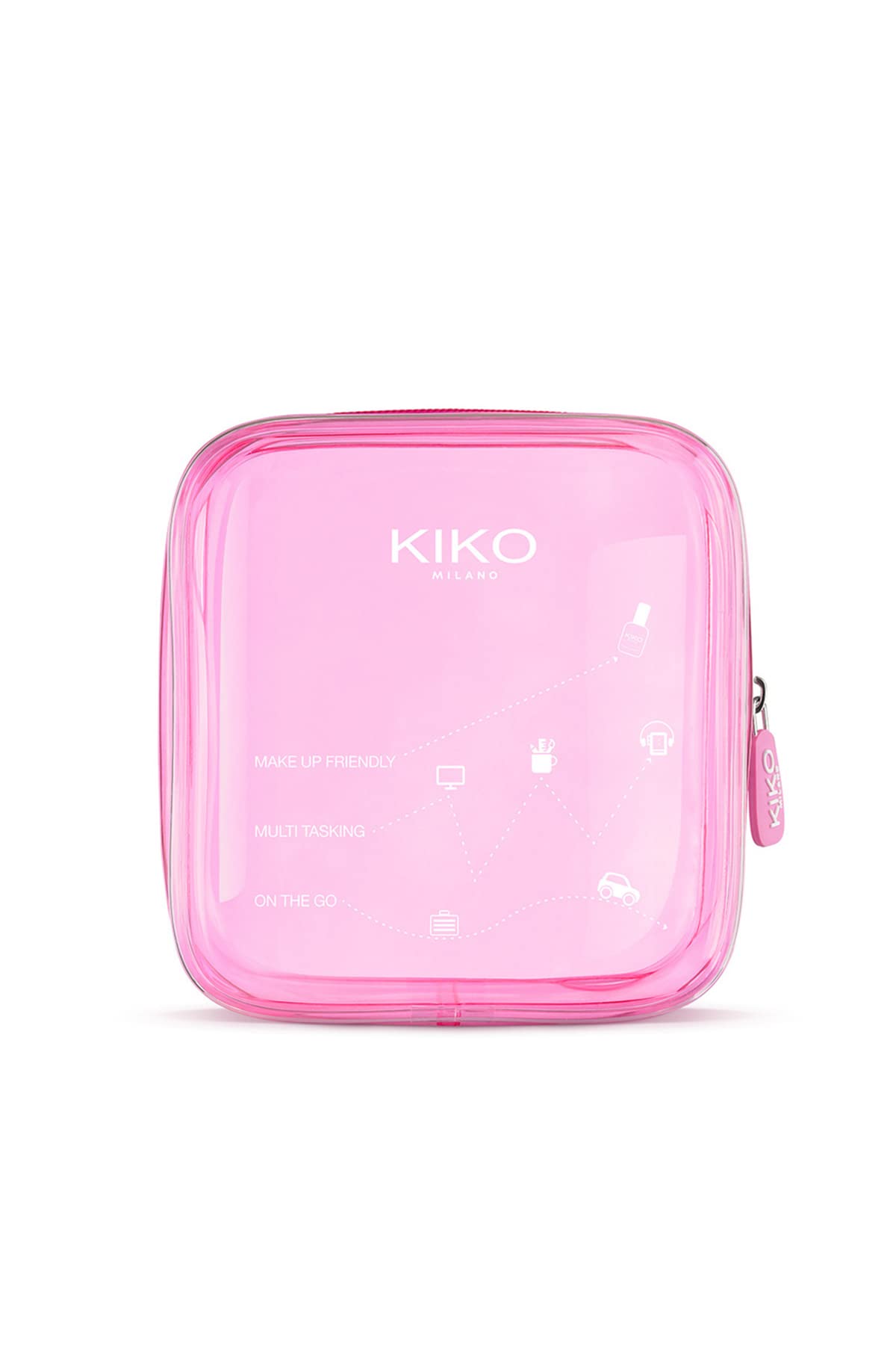 KIKO Milano Transparent Beauty Case 003 | Trousse À Maquillage Transparente Avec Pochette Intérieure