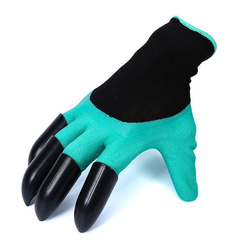 Gants de jardin avec griffes au bout des doigts, rapides et faciles à utiliser pour creuser et planter, adaptés à la taille des rosiers. Gants de jardinage, moufles et gants de bêchage.