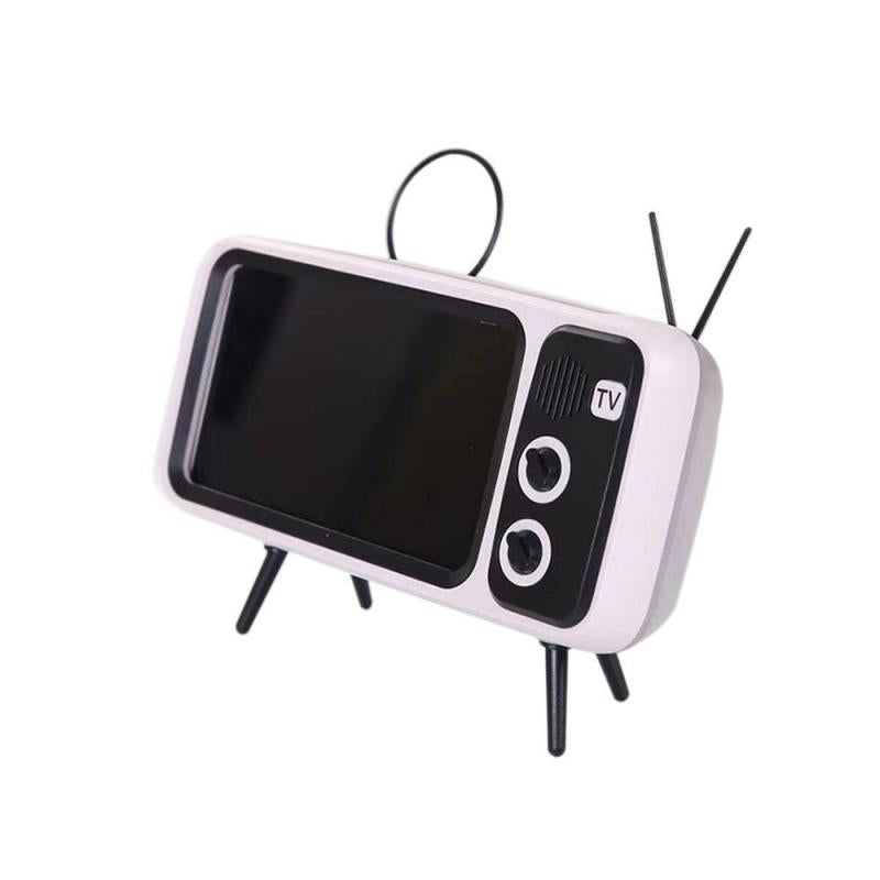 THEMEASHOP™ MAISON - Support de téléphone portable rétro style TV, compatible avec les écrans de mini-téléphones portables étanches de 4,7 à 5,5 pouces et les smartphones.