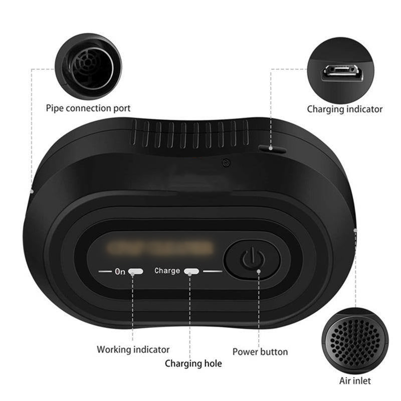 VIRTUAL INSTITUT™ - Stérilisateur à usage domestique, stérilisateur de voyage pour appareil CPAP, désinfecteur de ventilation à l'ozone, nettoyant pour tube CPAP