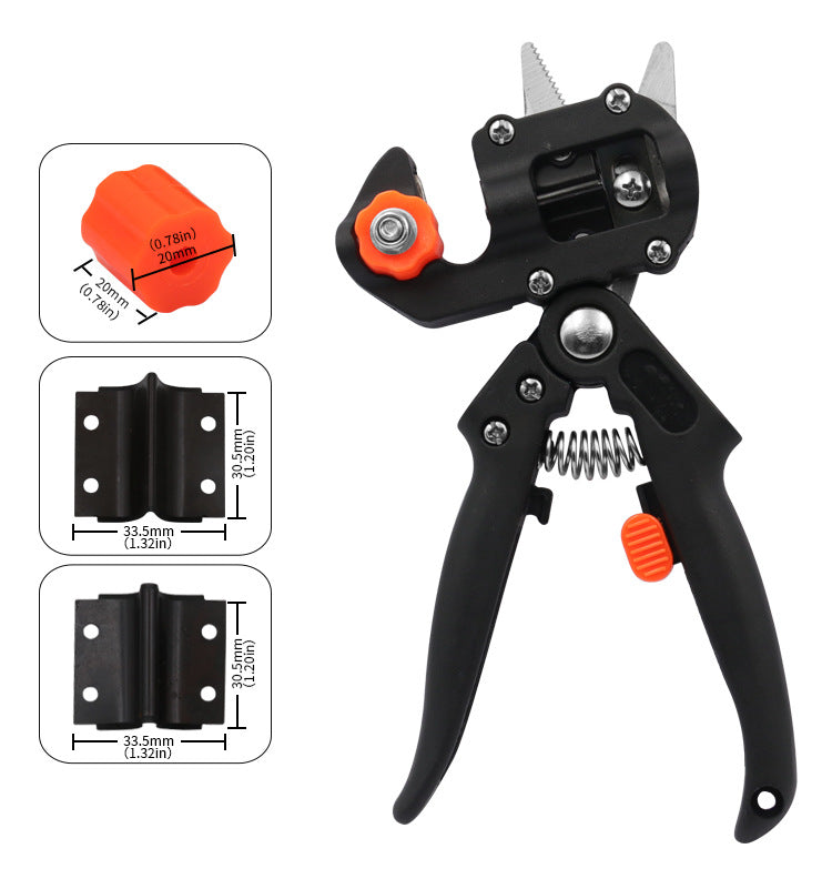 ESTHEMEA HOME - Sécateur, ciseaux, outil de vaccination pour arbres fruitiers, coupe-greffes multifonction, outils de jardinage